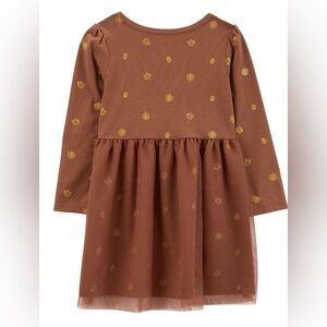 NWOT Carter's Child of Mine Toddler Girl Thanksgiving Dress, Size 18M